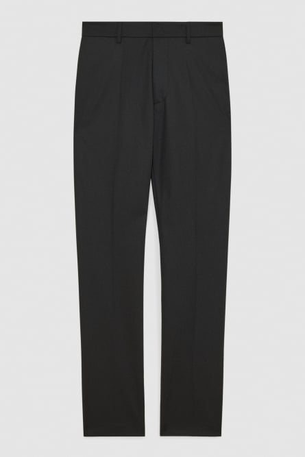 Wool blend cigarette-fit pants, Black, Patrizia Pepe