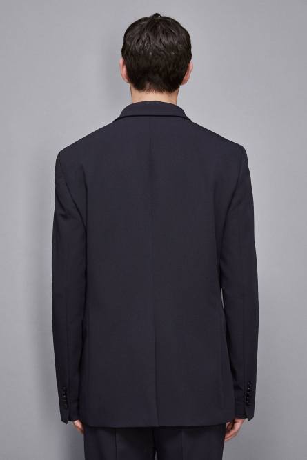 Giacca monopetto in misto viscosa, Blu, Patrizia Pepe