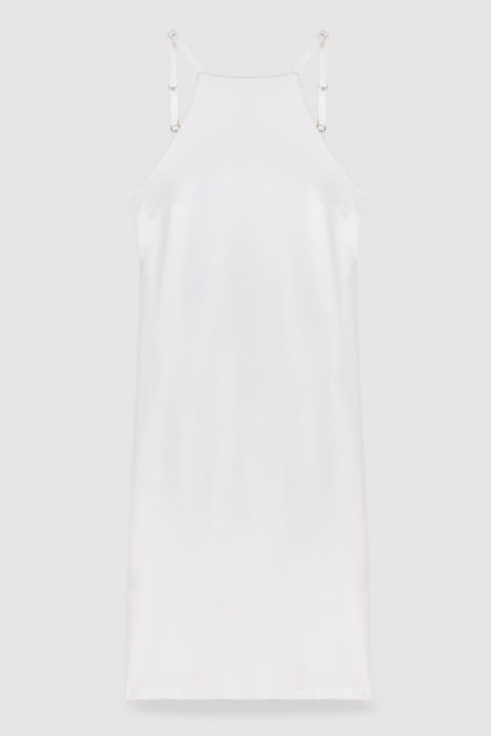 Skinny dress in soft jersey, White, Patrizia Pepe