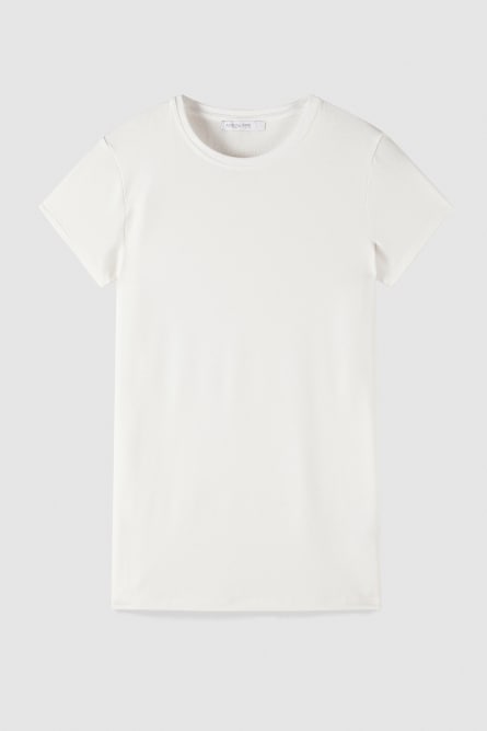 Short-sleeved jersey shirt, White, Patrizia Pepe