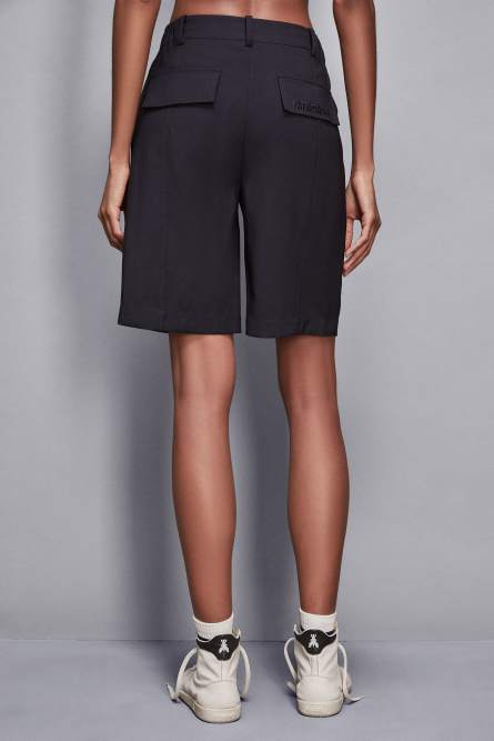 Casual tailored Bermuda shorts, Blue, Patrizia Pepe