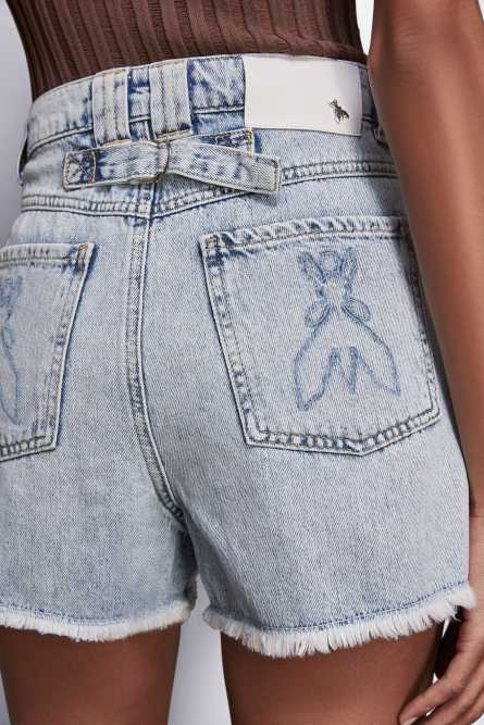 Denim shorts, Blue, Patrizia Pepe