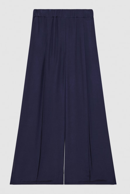 Essential wide leg pants, Blue, Patrizia Pepe