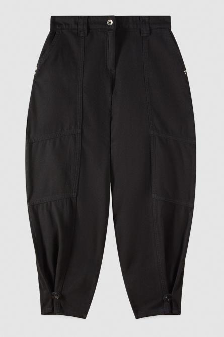 Baggy denim pants, Black, Patrizia Pepe
