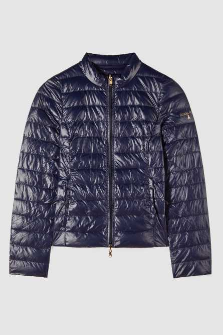 Piumino reversibile in nylon down proof, Blu, Patrizia Pepe