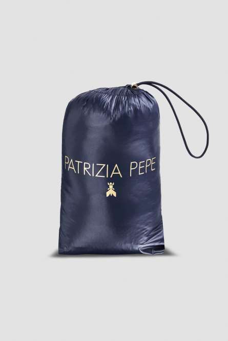 Piumino reversibile in nylon down proof, Blu, Patrizia Pepe