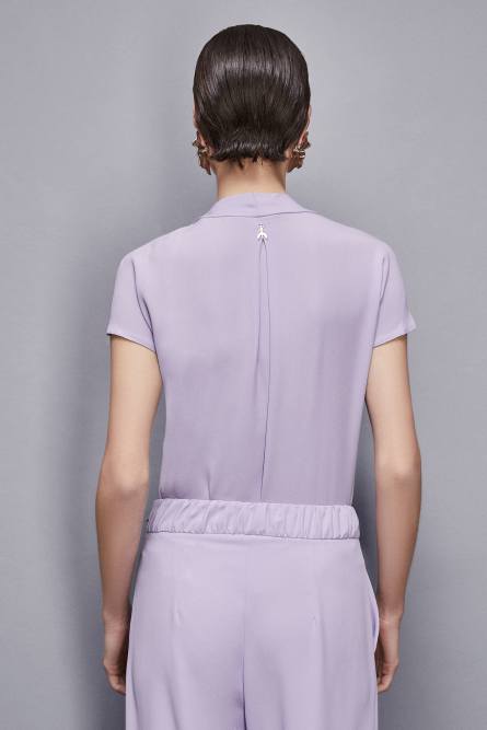 Essential viscose tunic, Purple, Patrizia Pepe