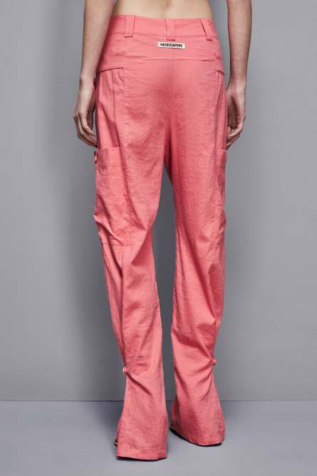 Linen cargo pants, Pink, Patrizia Pepe