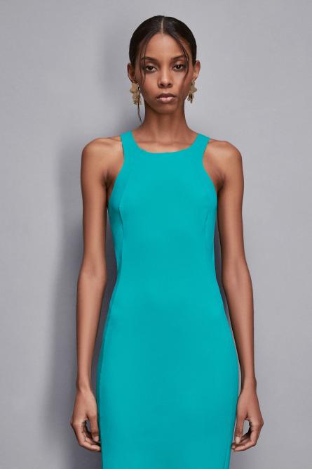 Stretch sheath dress, Light Blue, Patrizia Pepe