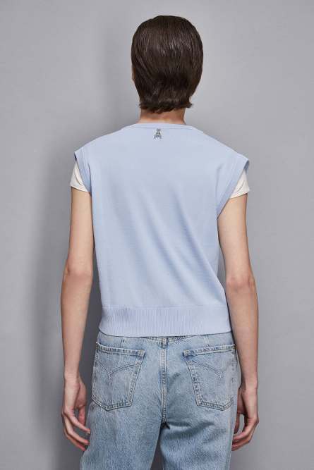 Knitted vest, Light Blue, Patrizia Pepe