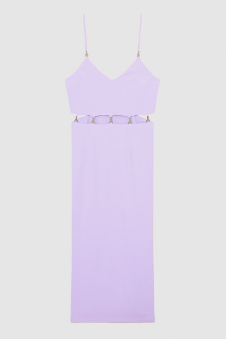 Crepe midi dress, Purple, Patrizia Pepe