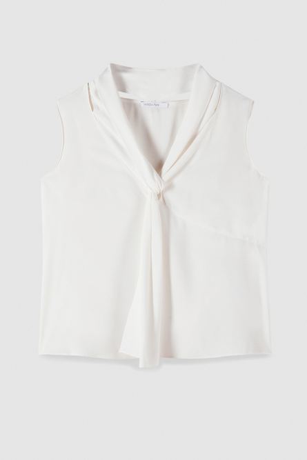 Soft Essential viscose tunic, White, Patrizia Pepe