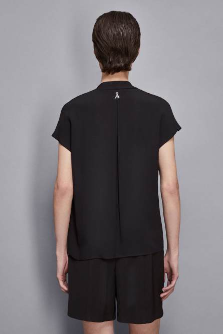 Essential viscose tunic, Black, Patrizia Pepe