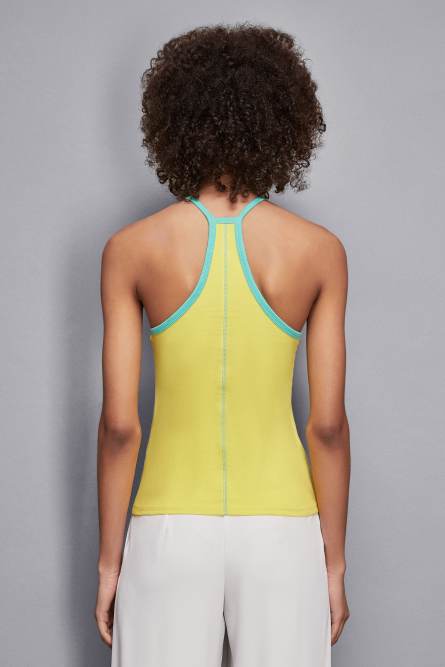 Tank-Top aus Jersey, Gelb, Patrizia Pepe