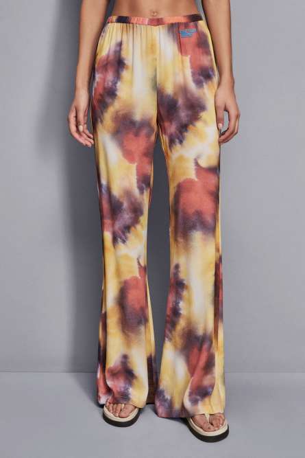 Viscose pants with print, Multicolor, Patrizia Pepe
