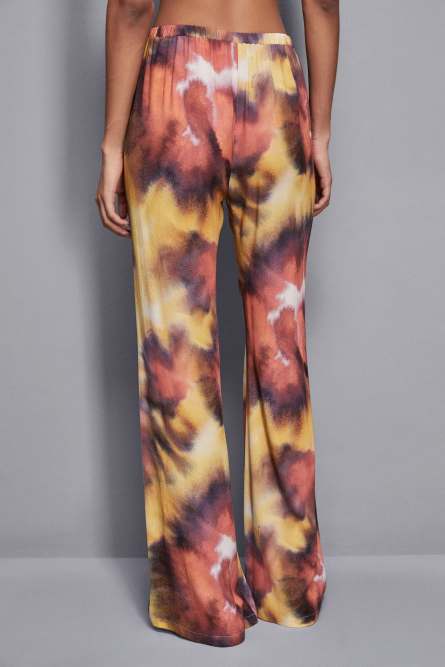 Viscose pants with print, Multicolor, Patrizia Pepe