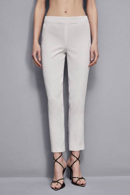 Low-waisted cigarette pants, White, Patrizia Pepe