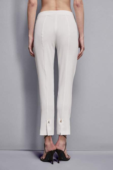 Low-waisted cigarette pants, White, Patrizia Pepe