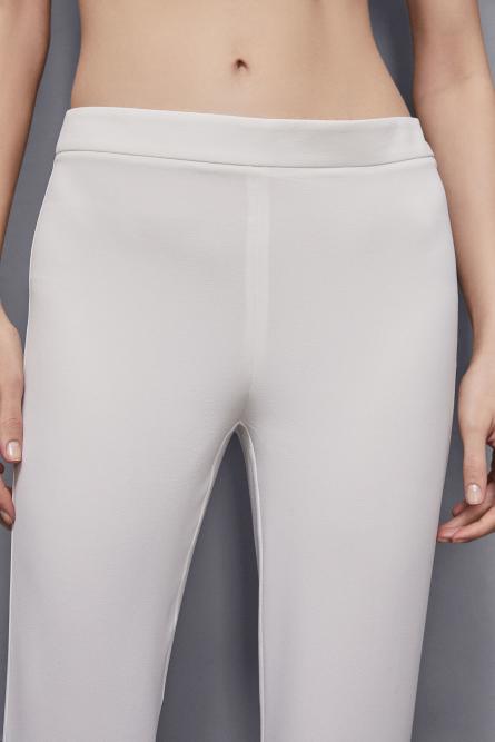 Low-waisted cigarette pants, White, Patrizia Pepe