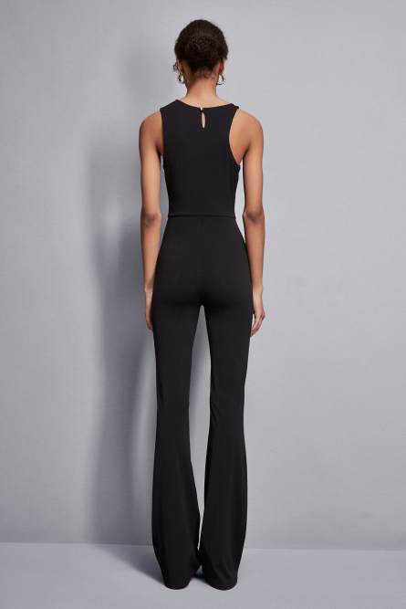 Mono entallado de jersey Essential, Negro
