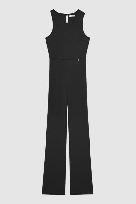 Mono entallado de jersey Essential, Negro