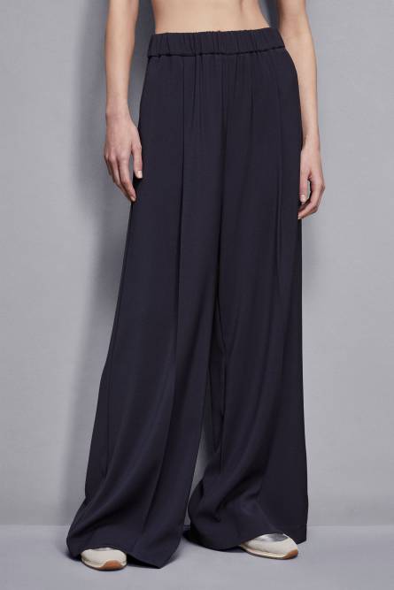 Essential palazzo pants, Blue, Patrizia Pepe