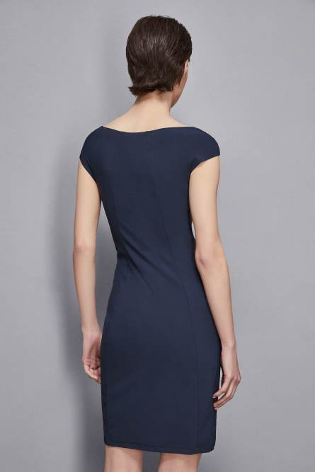 Kurzes Etuikleid, Blau, Patrizia Pepe