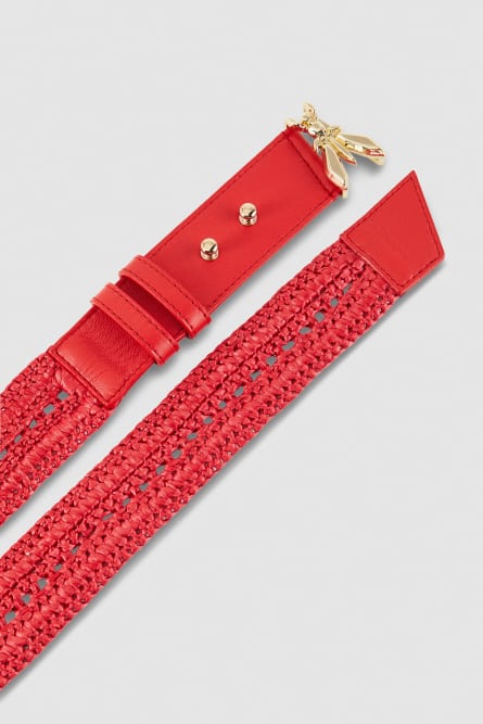 Cinturón de talle bajo, Rojo