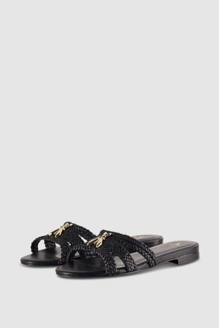 Slide sandals, Черный, Patrizia Pepe