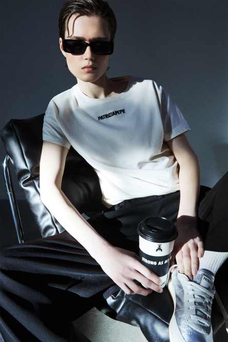 T-Shirt &quot;TO-GO&quot;, White, Patrizia Pepe