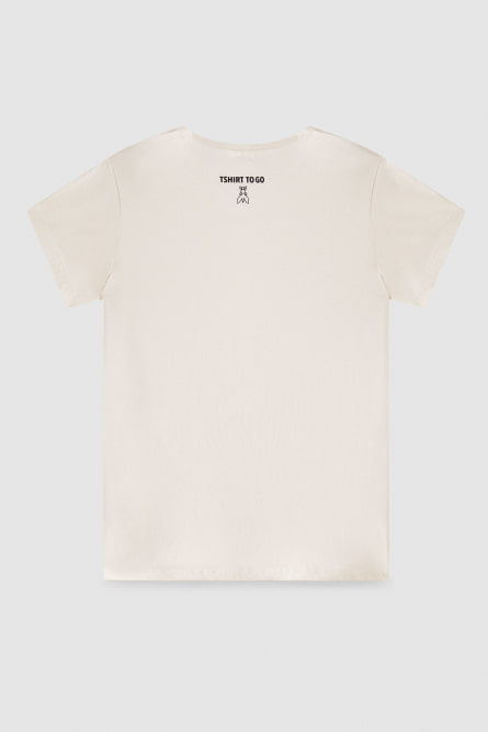 T-Shirt &quot;TO-GO&quot;, White, Patrizia Pepe