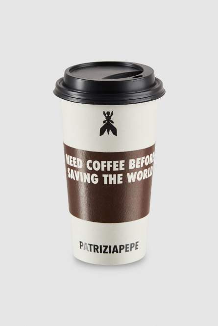 T-Shirt &quot;TO-GO&quot;, Brown, Patrizia Pepe