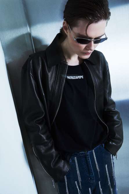 T-Shirt &quot;TO-GO&quot;, Black, Patrizia Pepe