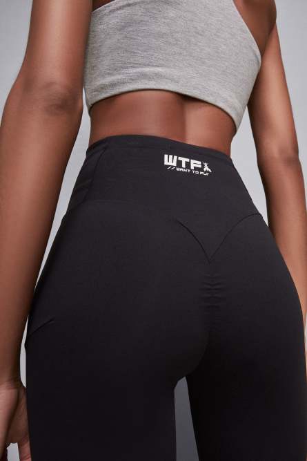 High-waisted jersey leggings, Black, Patrizia Pepe