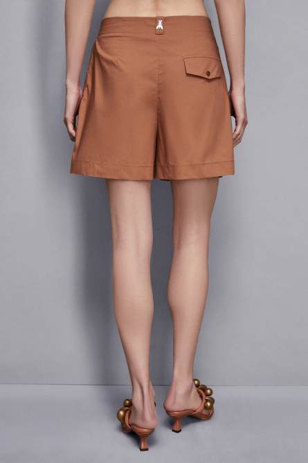 Cotton bermuda shorts, Brown, Patrizia Pepe