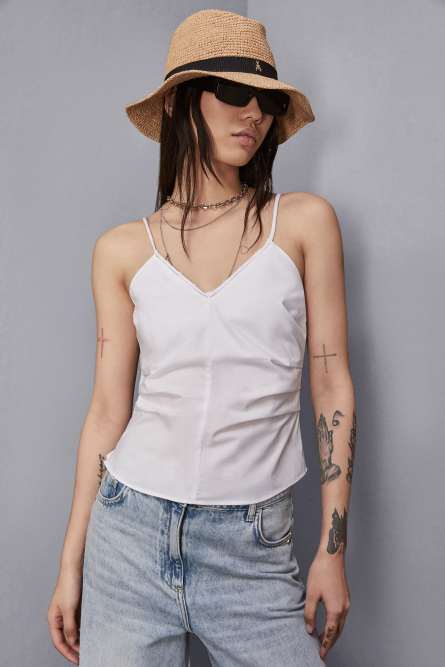 Braided cowboy hat, Beige, Patrizia Pepe