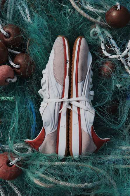 Running SKIN Sneakers&apos;93 en ante y napa, Blanco