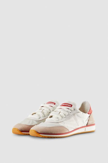 Running SKIN Sneakers&apos;93 en ante y napa, Blanco