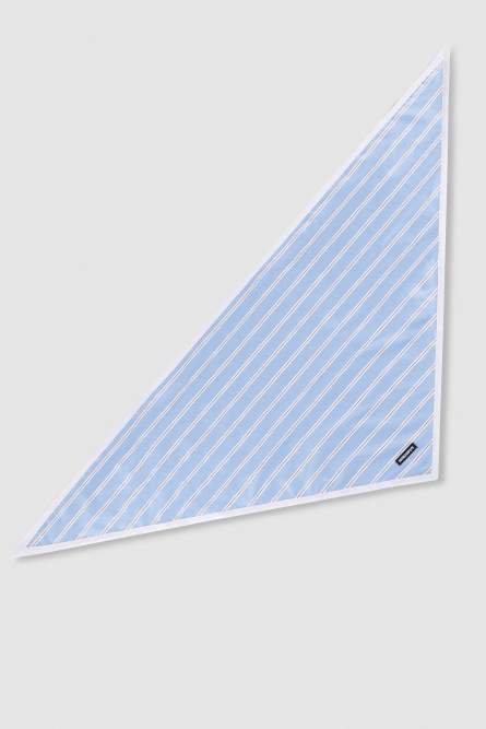 Gestreiftes Baumwolltuch 3-in-1, Blau, Patrizia Pepe