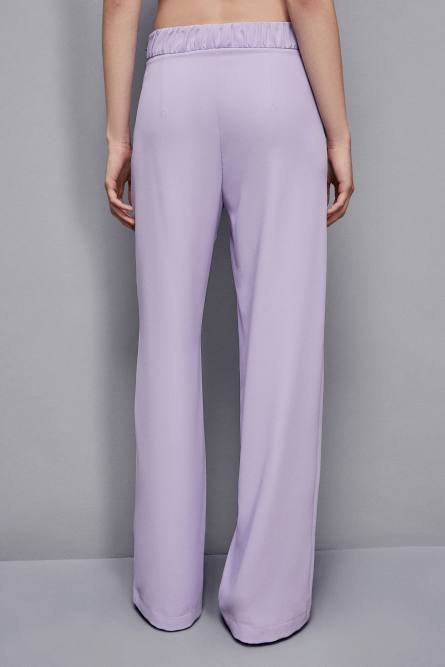 Straight crepe pants, Purple, Patrizia Pepe