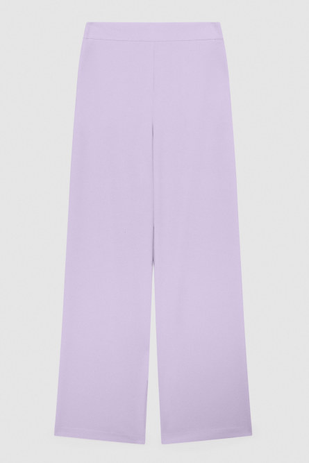 Straight crepe pants, Purple, Patrizia Pepe