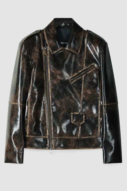 ジャケット PATRIZIA PEPE JACKET Patrizia Pepe Leather Jacket, Size 38 IT