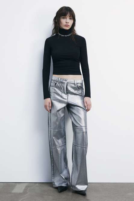 Turtleneck stretch jersey with draping, Black, Patrizia Pepe