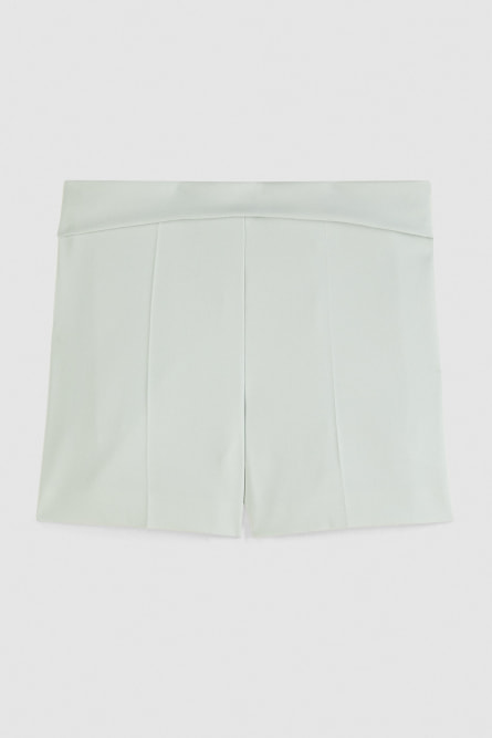 Shorts stretch con vita regular, Verde, Patrizia Pepe