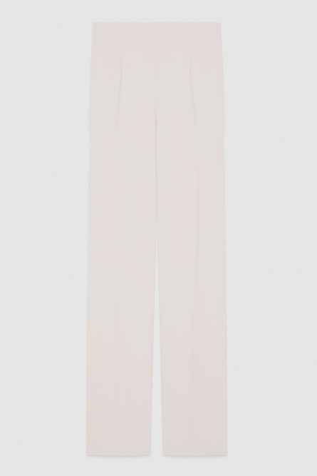 High-waisted palazzo pants, Beige, Patrizia Pepe