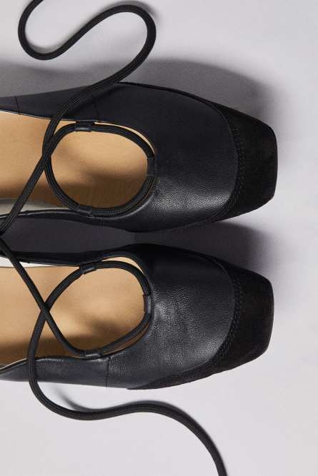 Dancing SKIN flats, Black, Patrizia Pepe