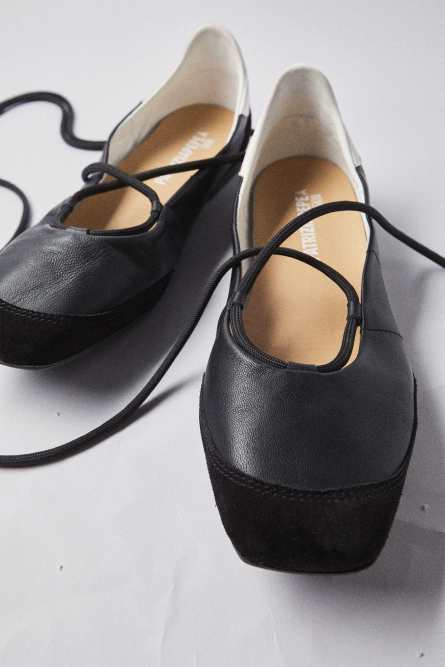 Dancing SKIN flats, Black, Patrizia Pepe