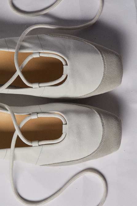 Dancing SKIN flats, White, Patrizia Pepe