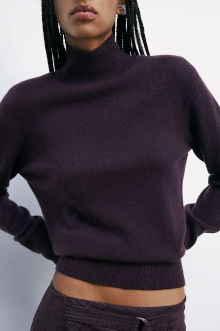 Pure cashmere sweater, Bordeaux, Patrizia Pepe