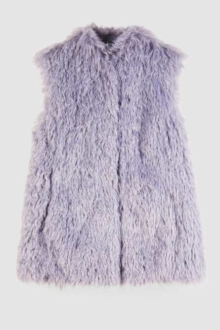 Fluffy vest, Purple, Patrizia Pepe